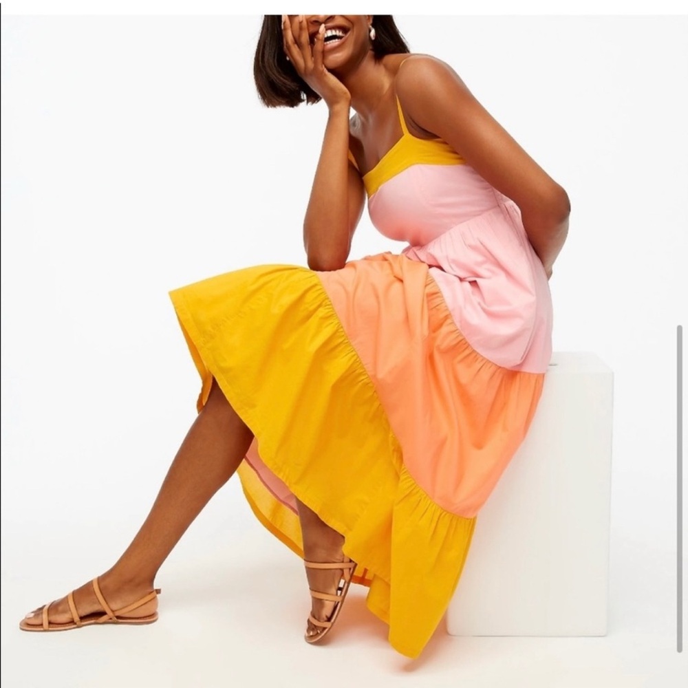 J. Crew Tiered Maxi Dress
